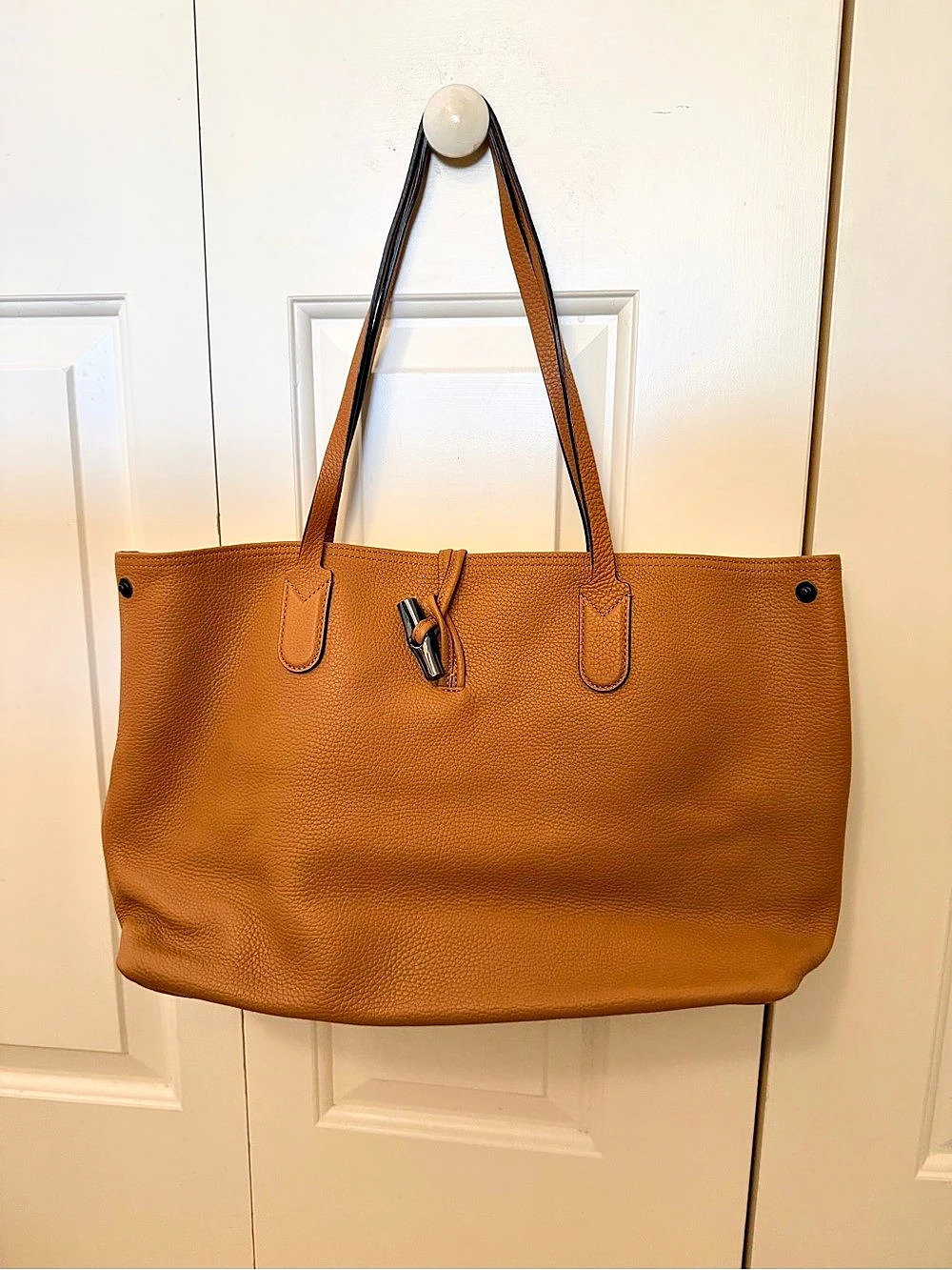 Longchamp Roseau Tote Leather Brown
